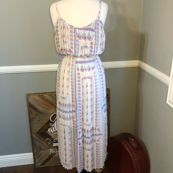 American Rag Pleated Long Floral Dress - Picture 6 of 7